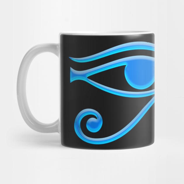 Eye Of Horus Neon Design by Pikmi